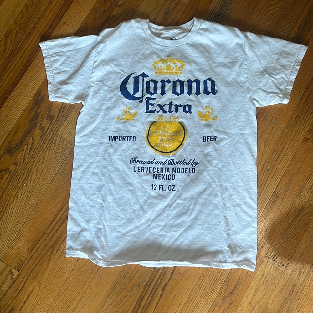White corona t shirt
